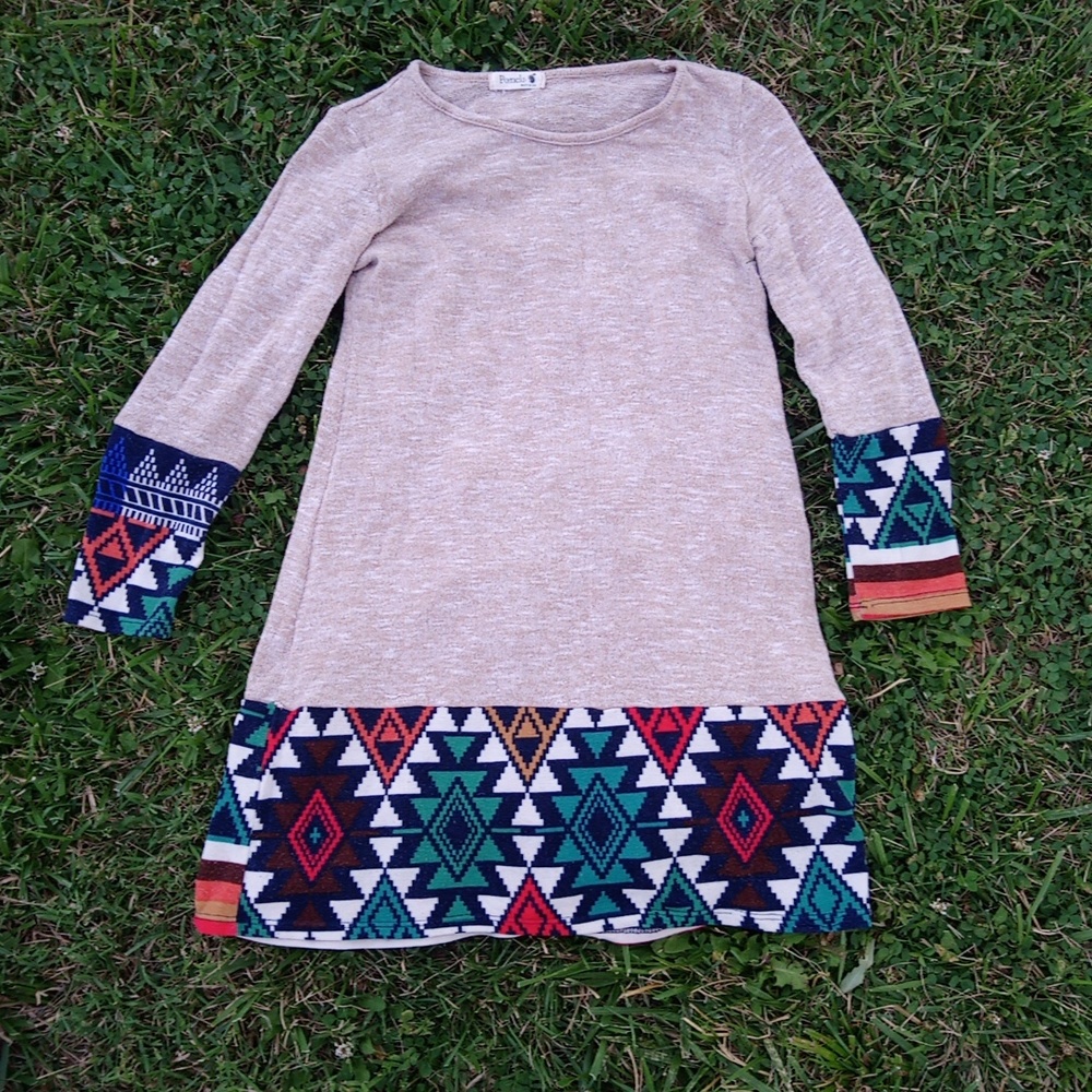 Boho Aztec Bohemian Tribal Print Pattern Design S… - image 1